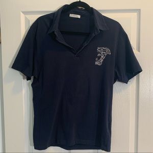Versace Collection Navy Blue Polo